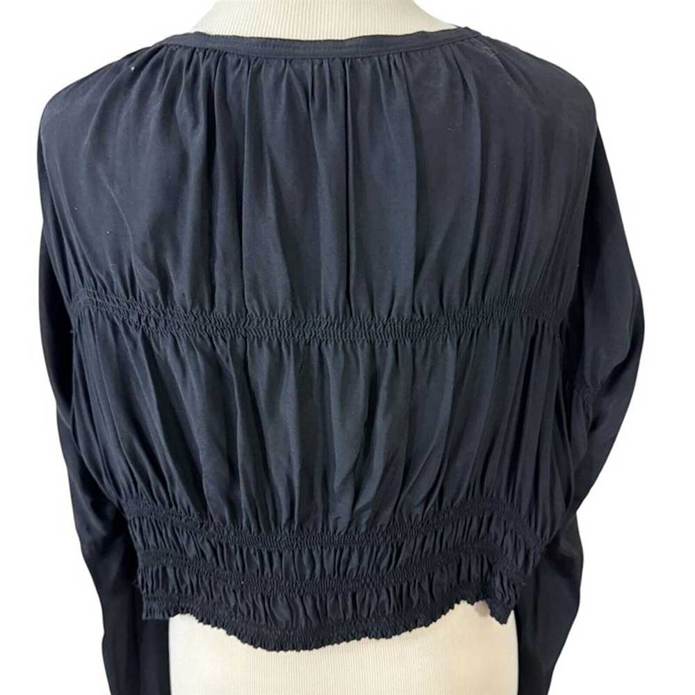 Jean Paul Gaultier GIBO Cropped Black Silk Top Vi… - image 7