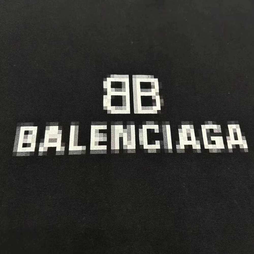 Balenciaga Balenciaga black mosaic short sleeved … - image 2