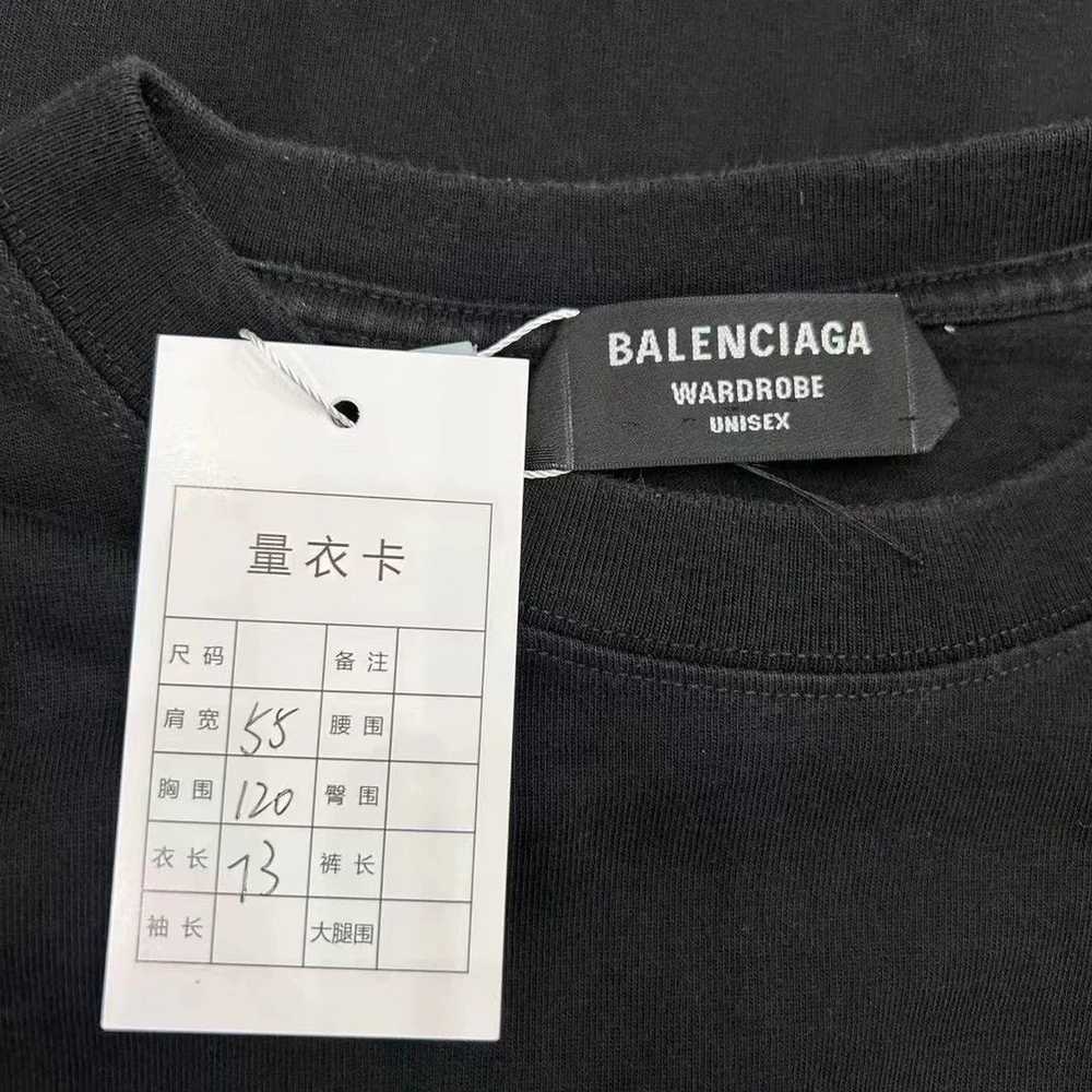 Balenciaga Balenciaga black mosaic short sleeved … - image 4