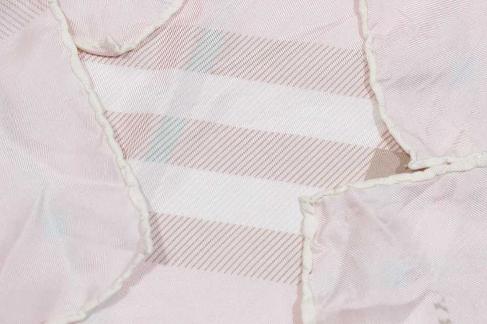 Burberry Nova Check Pink Silk Mini Scarf Vintage - image 3