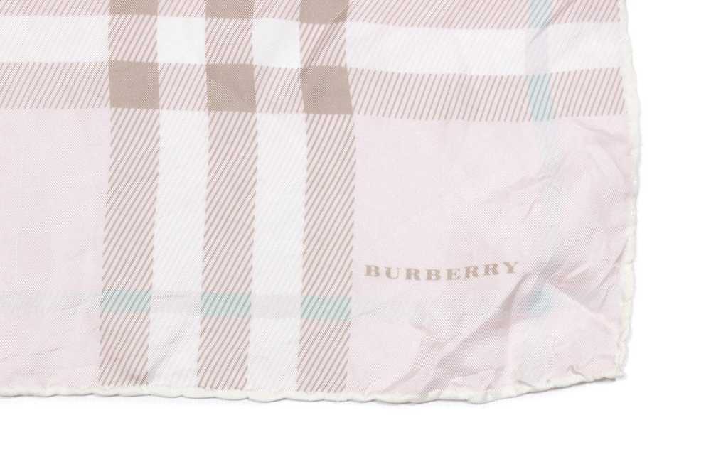 Burberry Nova Check Pink Silk Mini Scarf Vintage - image 4