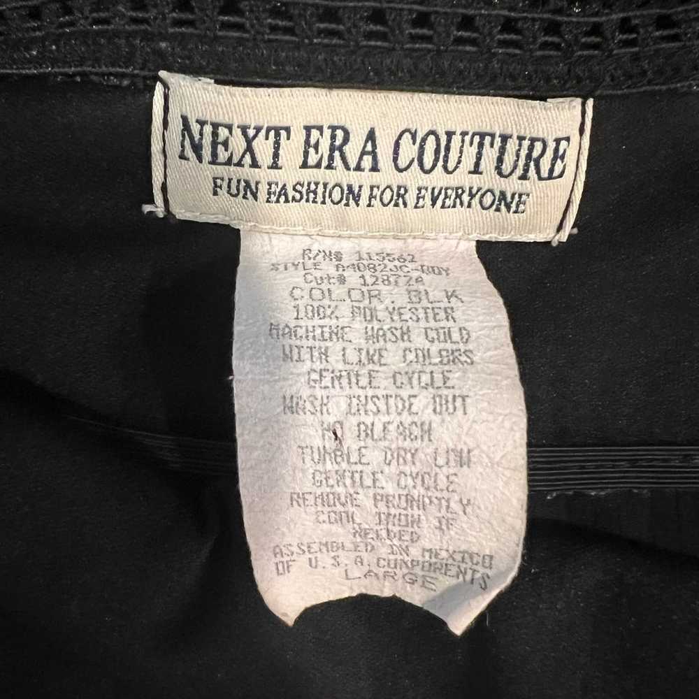 VINTAGE Next Era Couture Black Velvet Baby doll T… - image 3