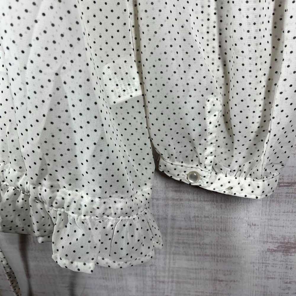 Cinema Club Ladies Long-Sleeve Shirt Frill Blouse… - image 6