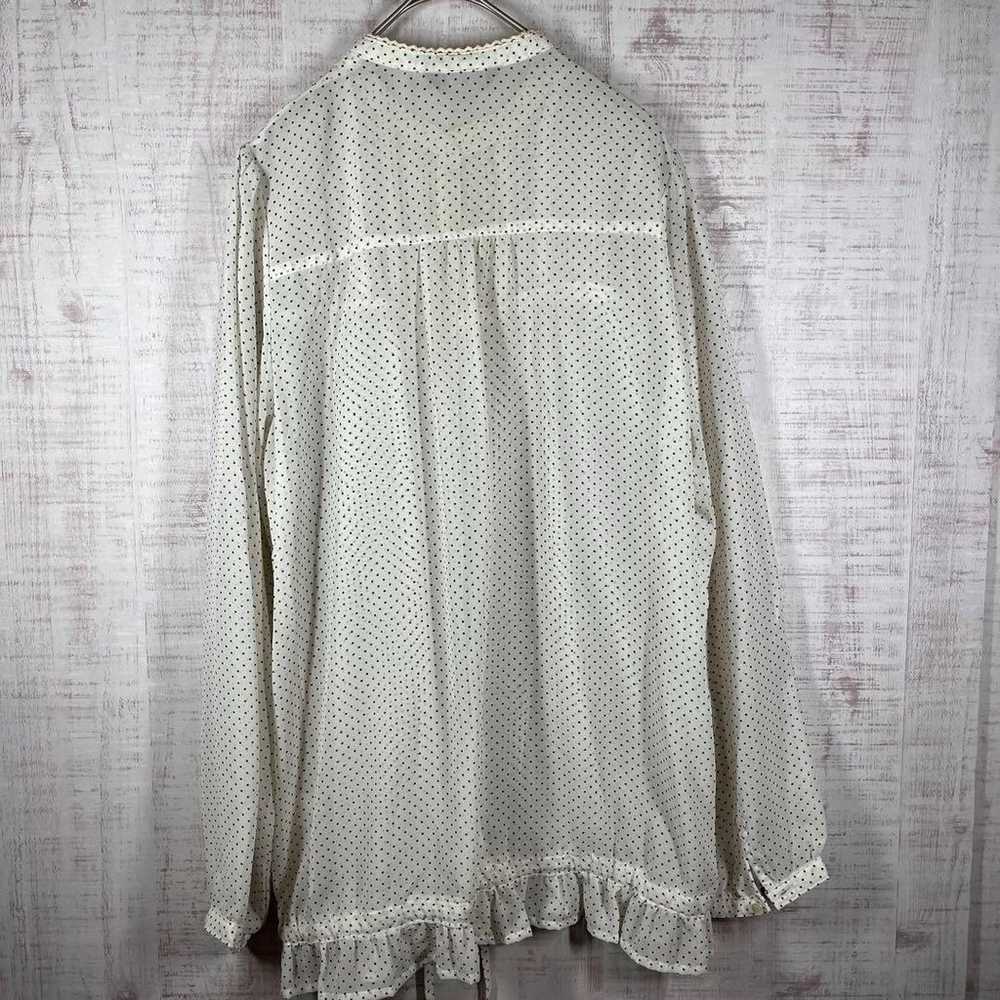 Cinema Club Ladies Long-Sleeve Shirt Frill Blouse… - image 8