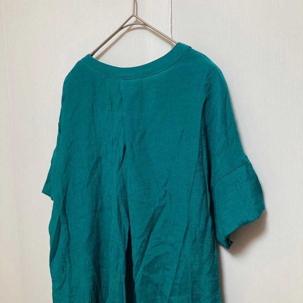 Hash Assh Tunic, Short Sleeve, V-Neck, Plain, Loo… - image 9