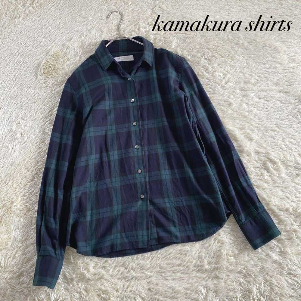 kamakura shirts Kamakura Shirts Check Shirt Long … - image 1