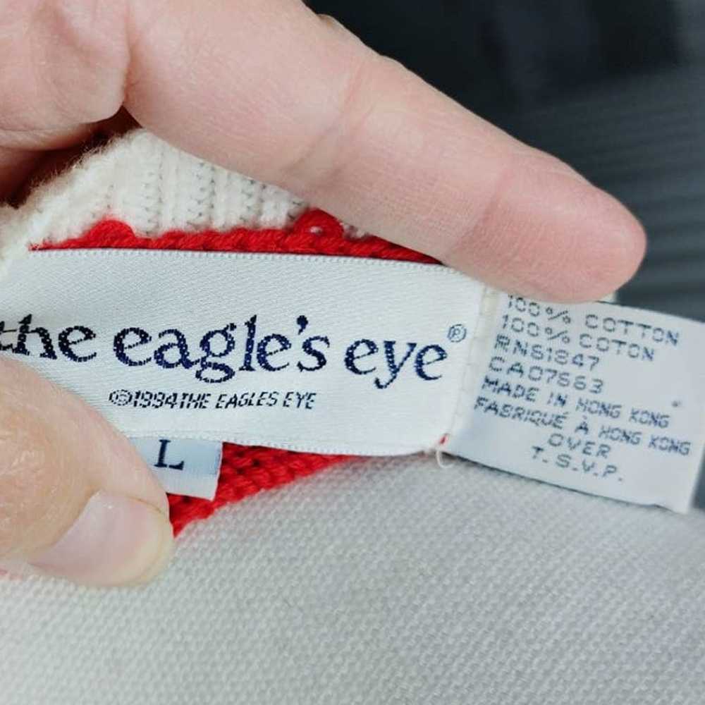 Vintage The Eagle's Eye Sweater Vest Button Front… - image 5