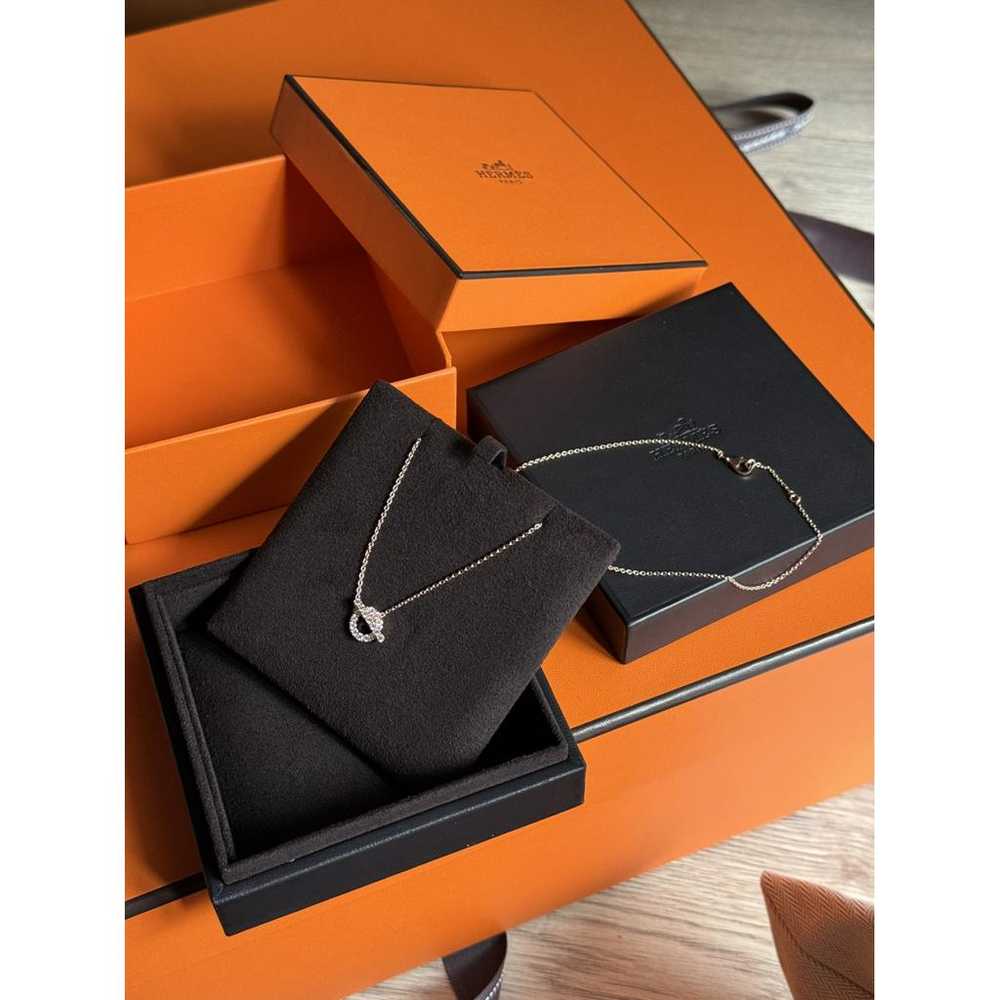 Hermès Finesse yellow gold necklace - image 4