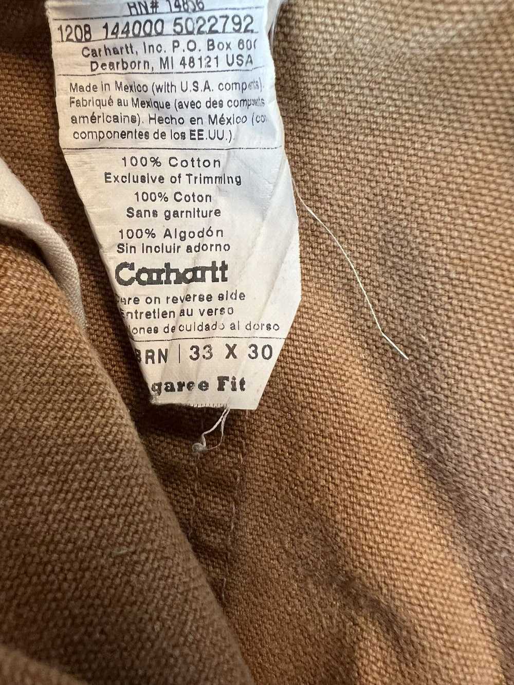 Carhartt × Vintage Vintage carhartt tan doublekne… - image 3