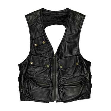 Hysteric Glamour 80's Leather Cargo Vest - image 1