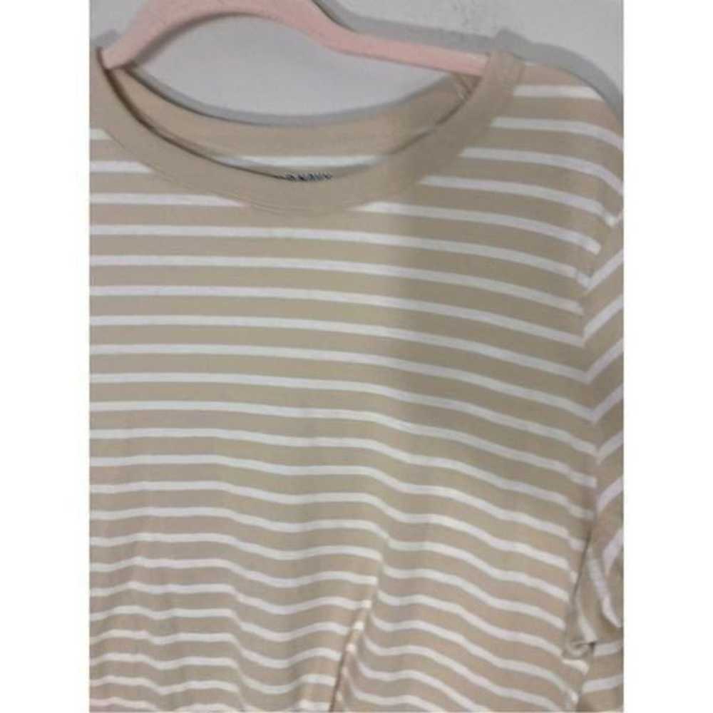 Old Navy Neutral Tone Striped Long Sleeve Blouse - image 2