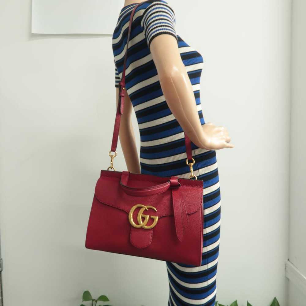 Gucci Gg Marmont leather satchel - image 5