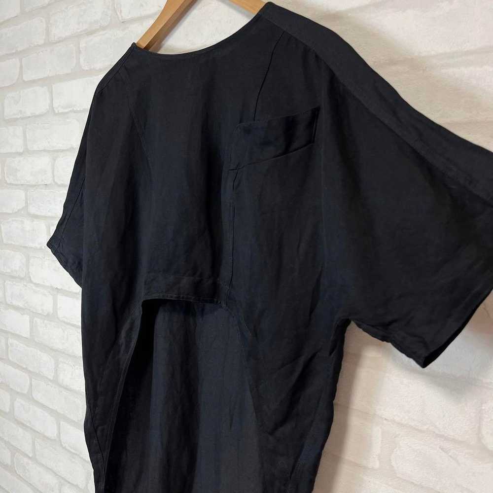 FENDI Vintage Asymmetrical Linen Half Sleeve T-sh… - image 4