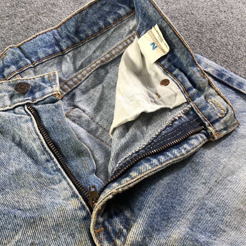 Levi's × Vintage 90s Vintage Light Wash Levis 510… - image 10