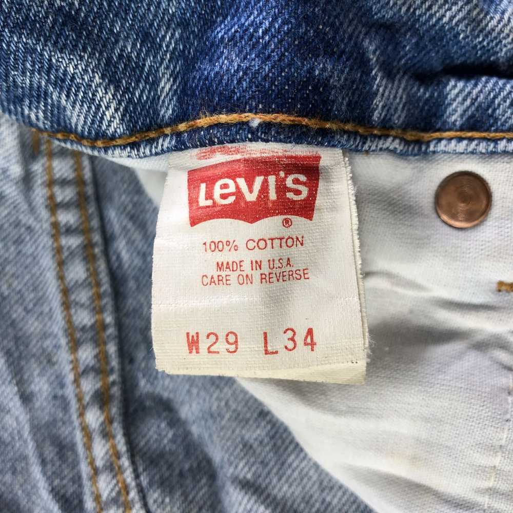 Levi's × Vintage 90s Vintage Light Wash Levis 510… - image 12