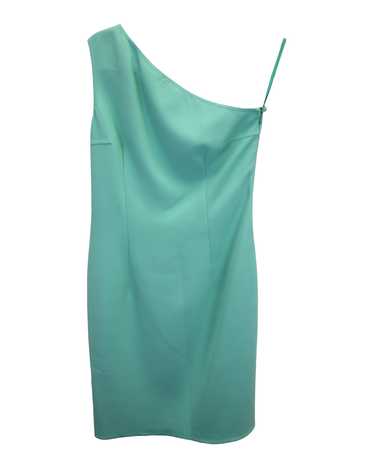 Michael Kors One Shoulder Dress in Teal Polyester