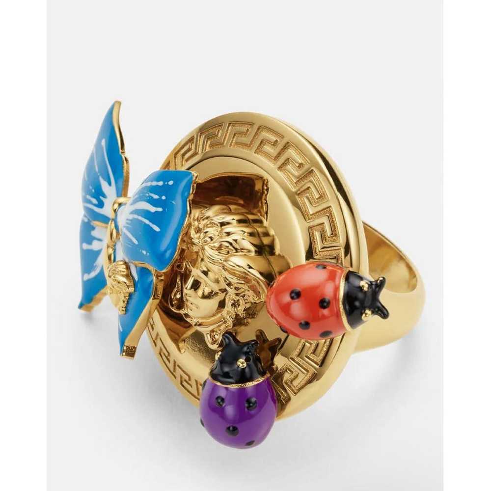 Versace Medusa yellow gold ring - image 3