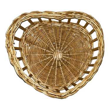 Designer Heart Shaped Wicker Basket - image 1