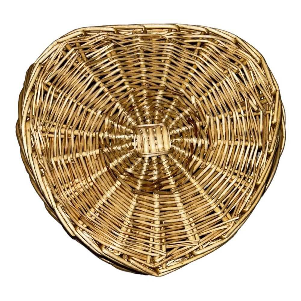 Designer Heart Shaped Wicker Basket - image 2