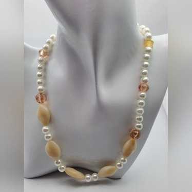 Southwestern lady pearl and precious stone neckla… - image 1