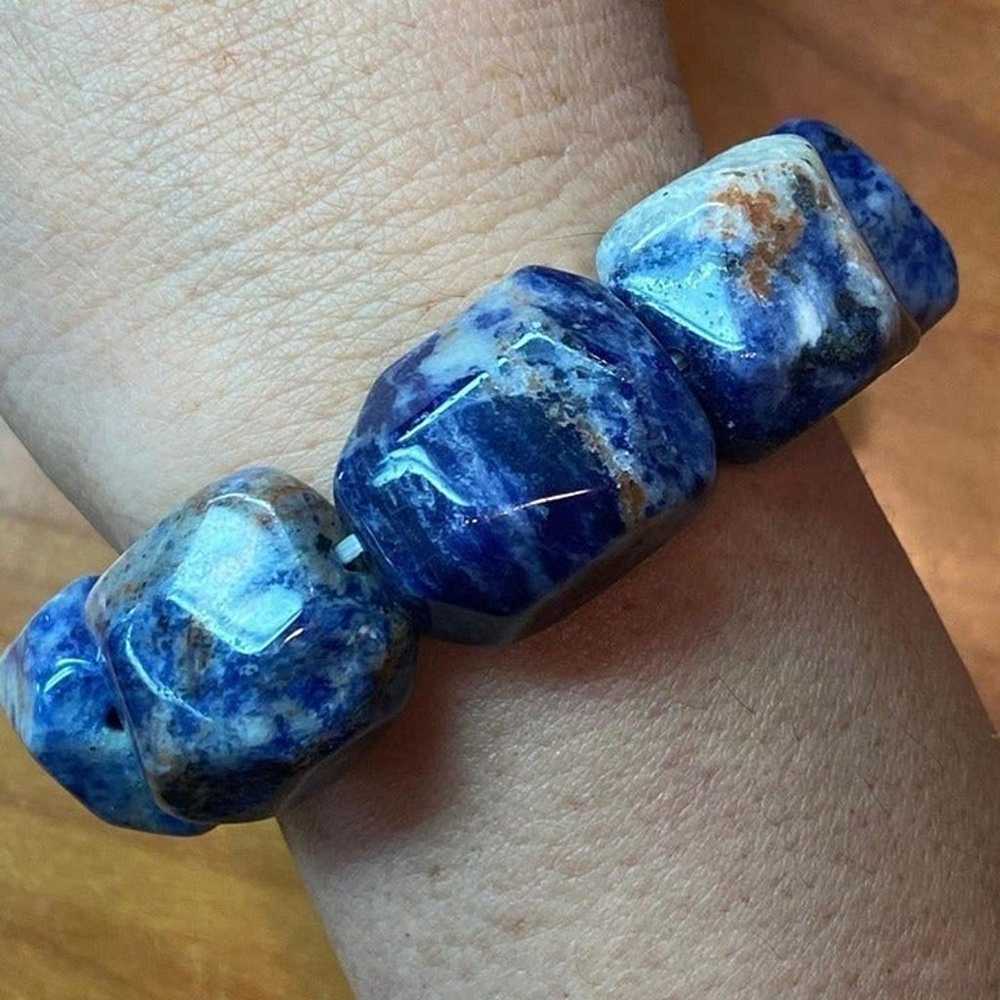 Carolyn Pollack Vintage 9 Chunky Sodalite Beads S… - image 1