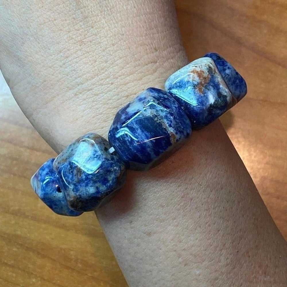 Carolyn Pollack Vintage 9 Chunky Sodalite Beads S… - image 2