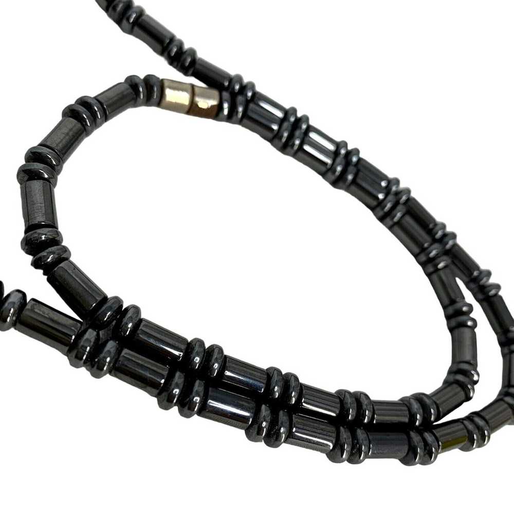 Hematite Beaded 22 in Necklace and 9 in Bracelet … - image 1