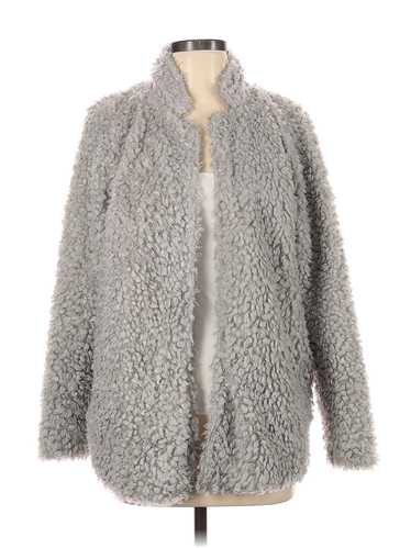 Bishop + Young Women Gray Faux Fur Jacket S