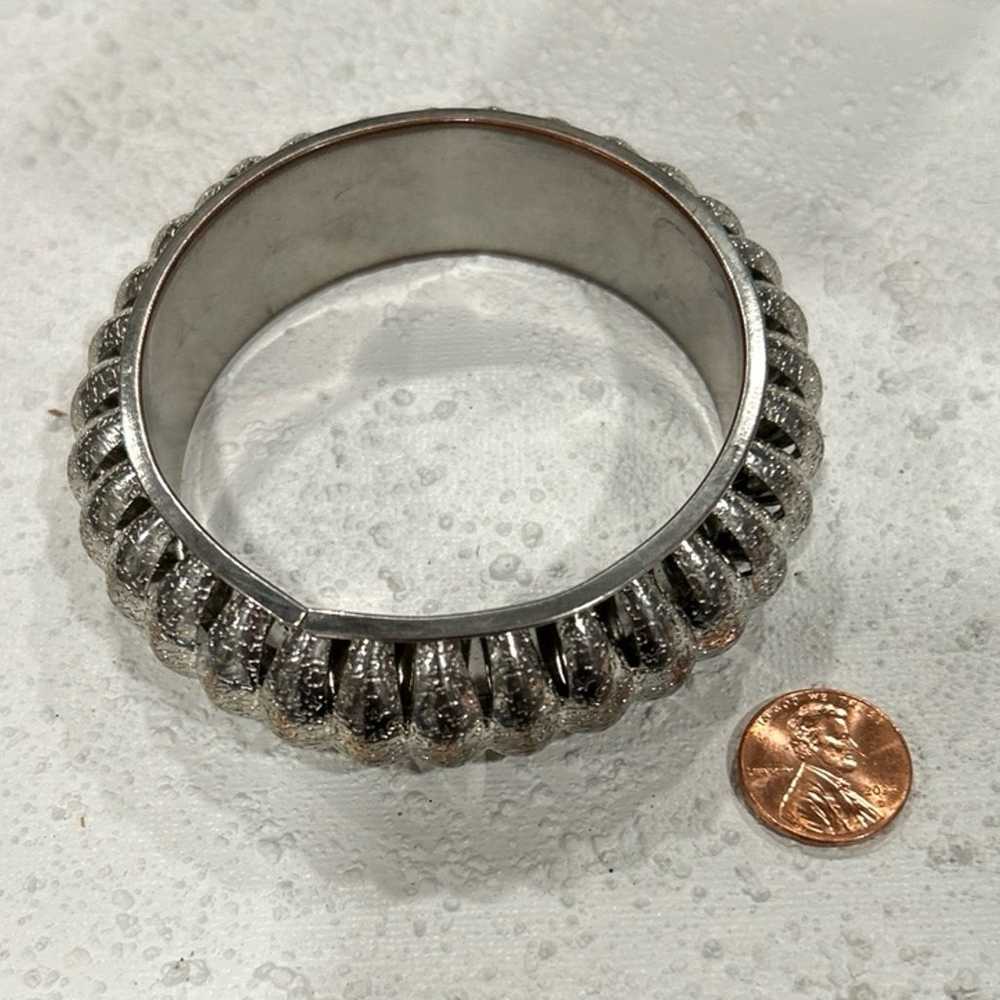 Silver bangle bracelet - image 2