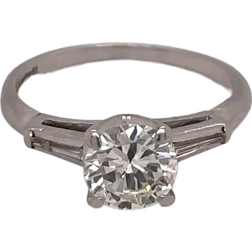 Platinum Diamond Engagement Ring - image 1