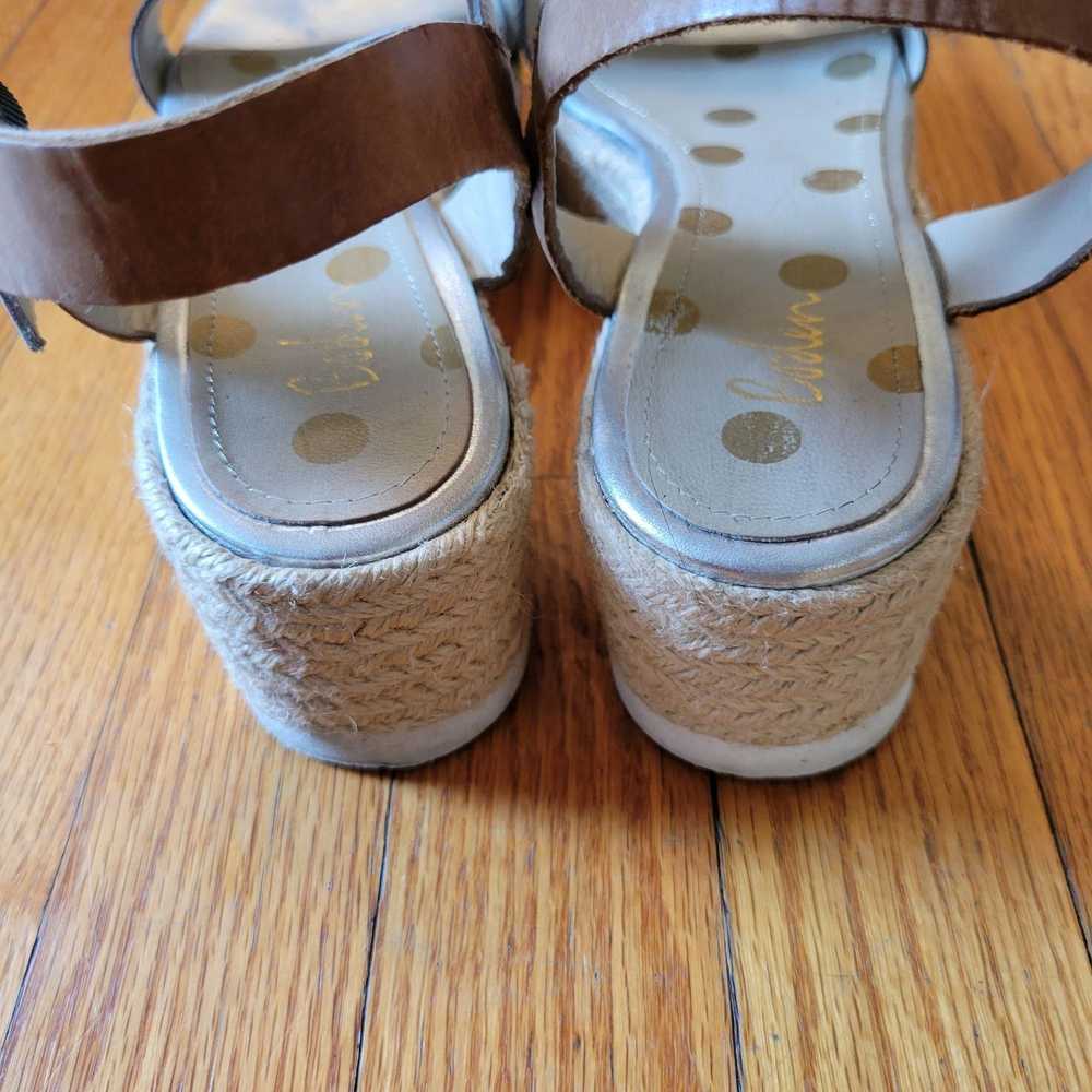 Boden Boden Espadrille Platform Sandals 40 Brown … - image 4