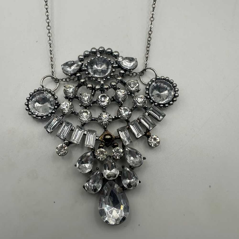 Unique New York Vintage Rhinetone Necklace - image 3