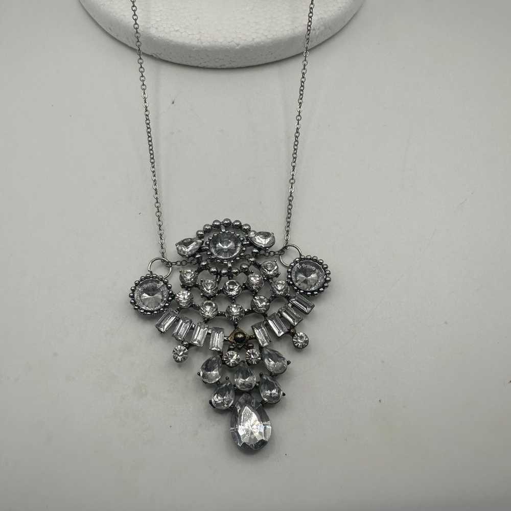 Unique New York Vintage Rhinetone Necklace - image 4