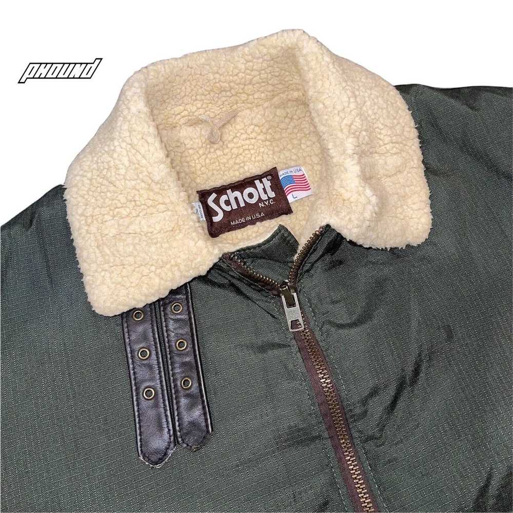 Schott Vtg Schott Bros NYC Classic B-3 Ripstop Ny… - image 3