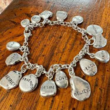 Vintage Sterling Silver Charm Bracelet