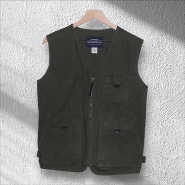 Vintage Vintage Tactical Army Green Vest w/ Pocke… - image 1