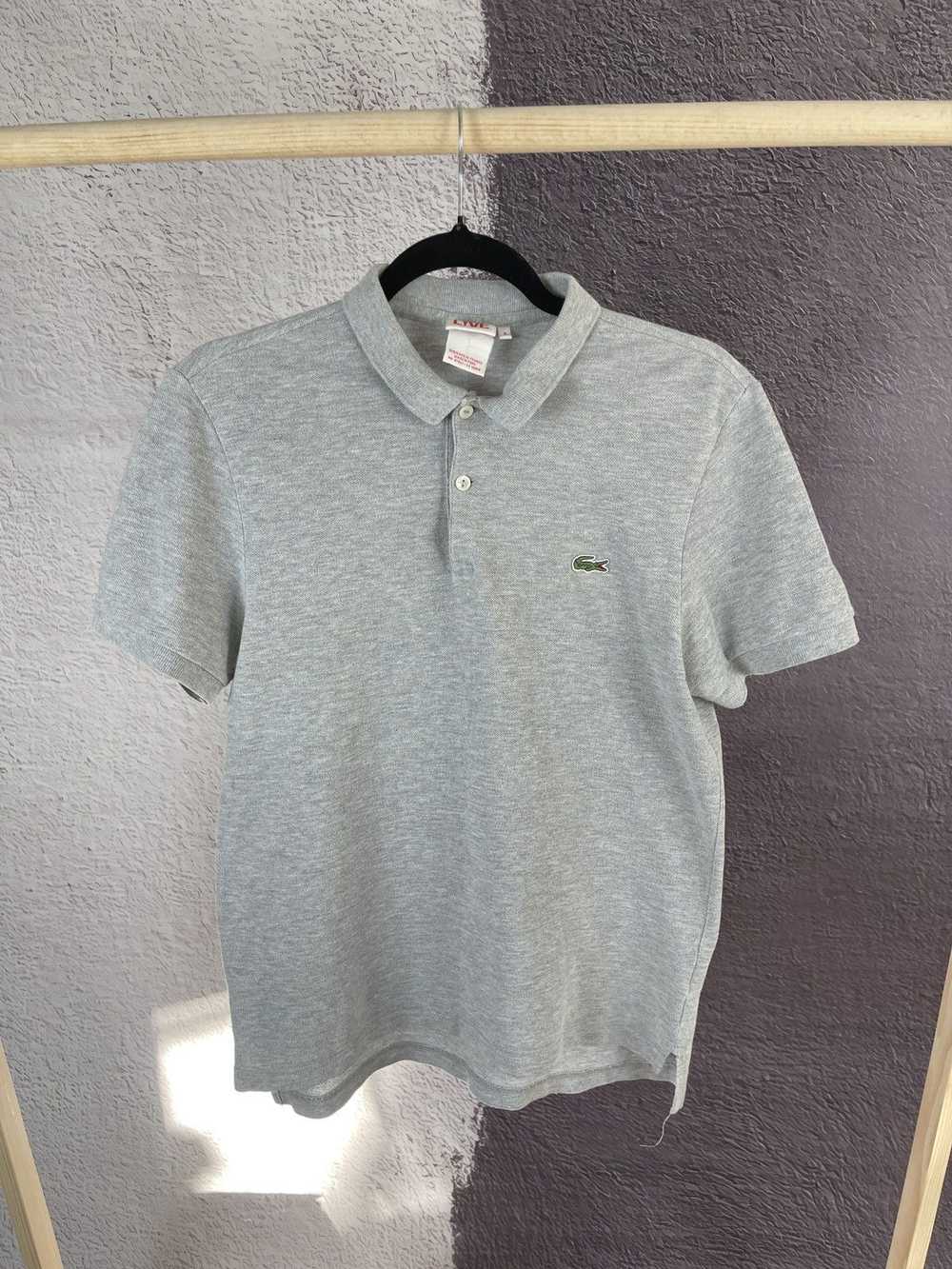 Lacoste × Streetwear Lacoste Live grey polo tee s… - image 1