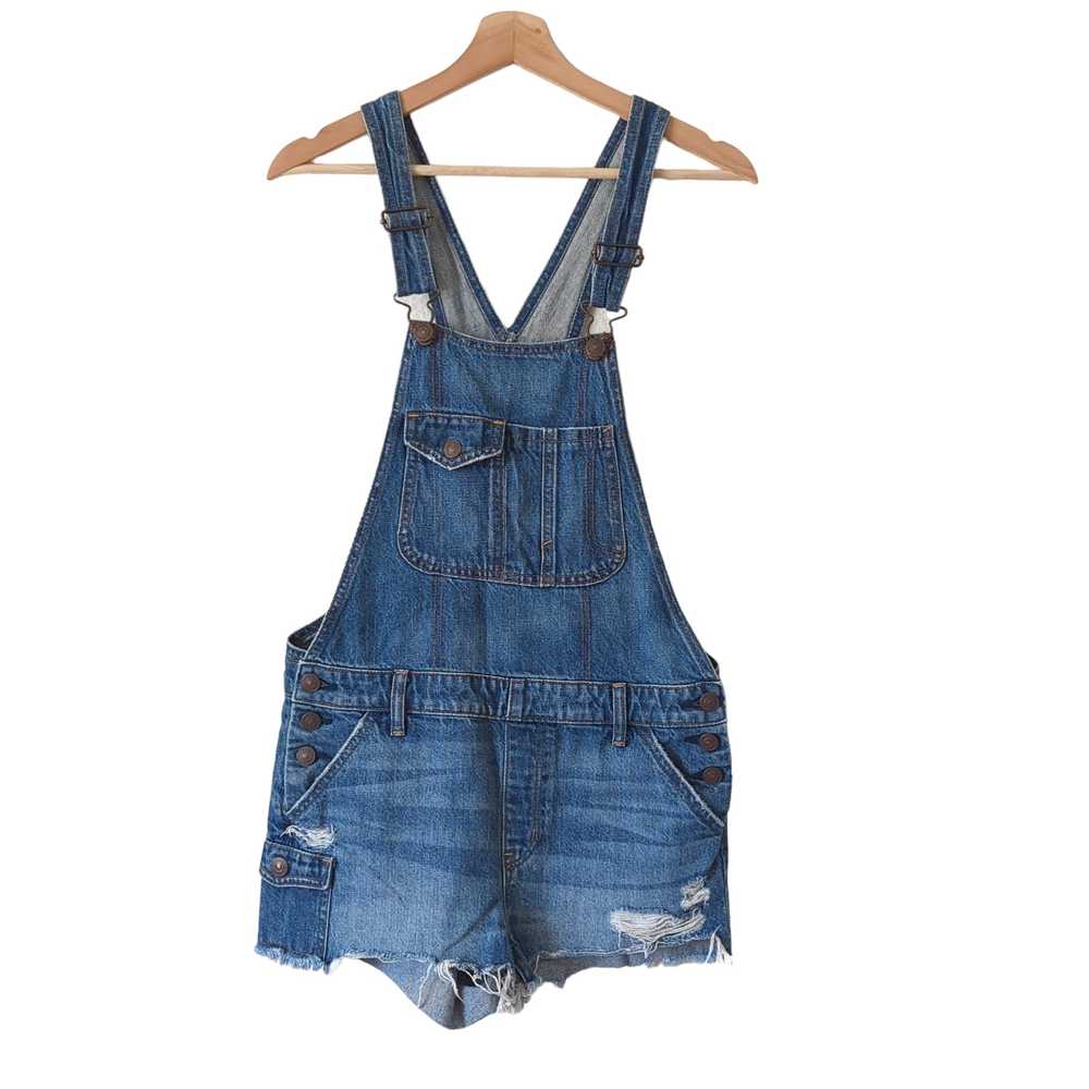 American Eagle Outfitters Shorts Denim Overalls S… - image 1