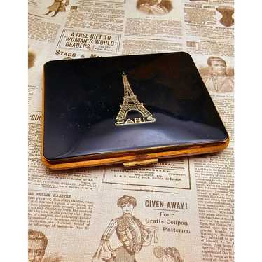 Vintage Made in France Eiffel Tower Compact - image 1