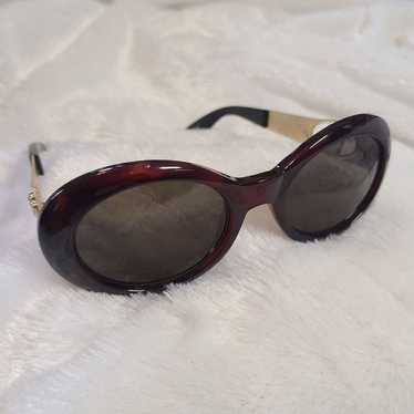 Versace [Authentic] Mod VTG Medusa Tortoise Brown… - image 1