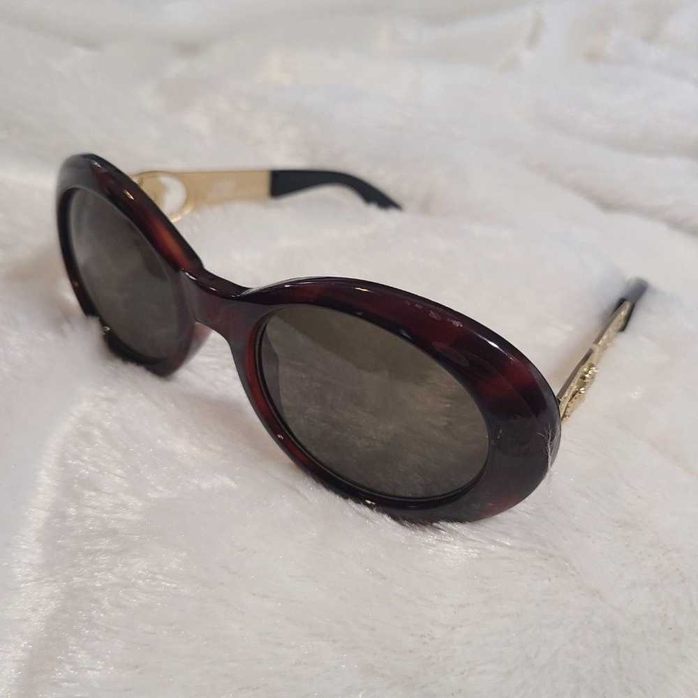 Versace [Authentic] Mod VTG Medusa Tortoise Brown… - image 2