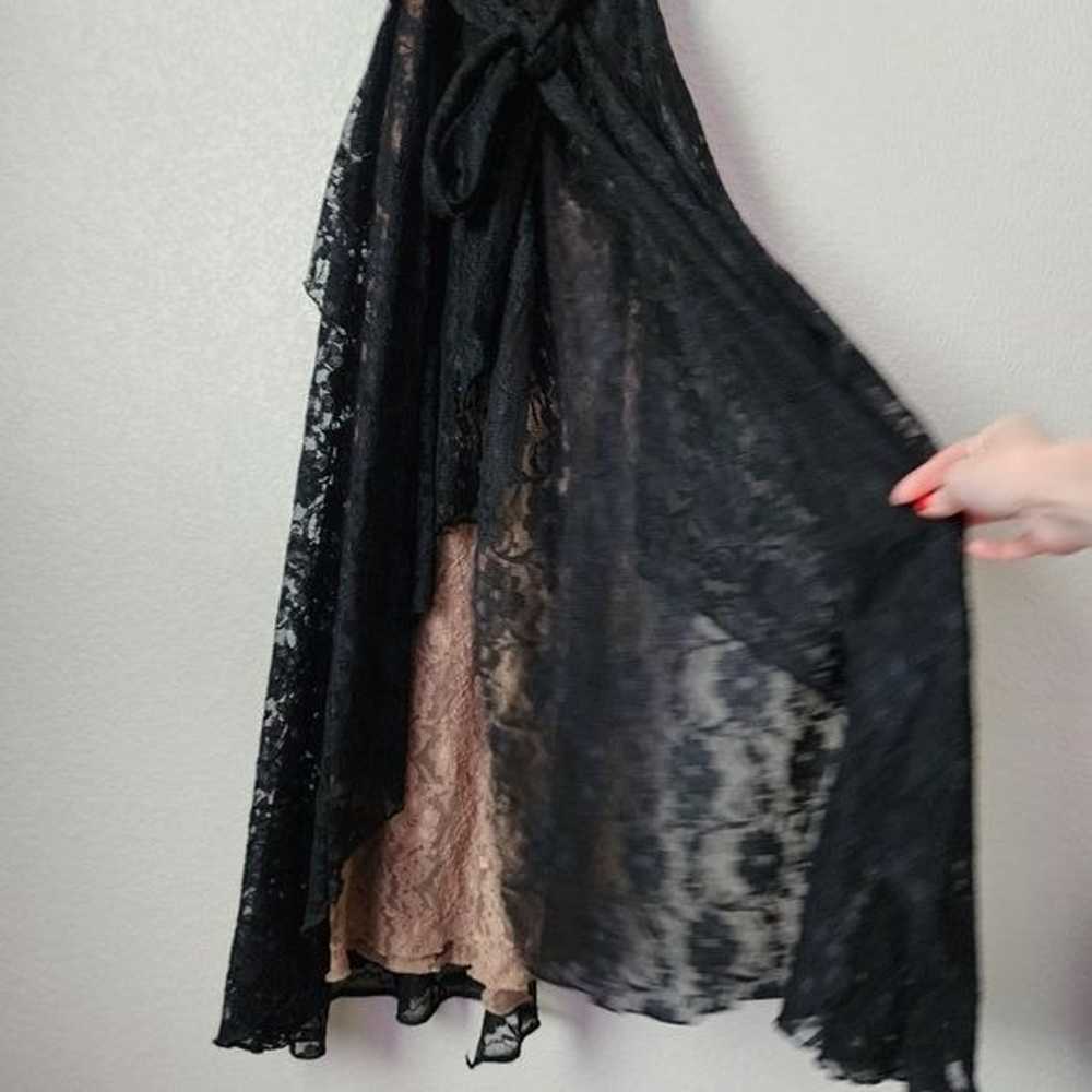 THE J. PETERMAN COMPANY Black / Tan Lace Dress Go… - image 12