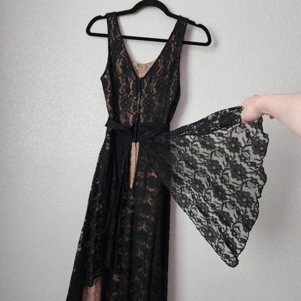 THE J. PETERMAN COMPANY Black / Tan Lace Dress Go… - image 6