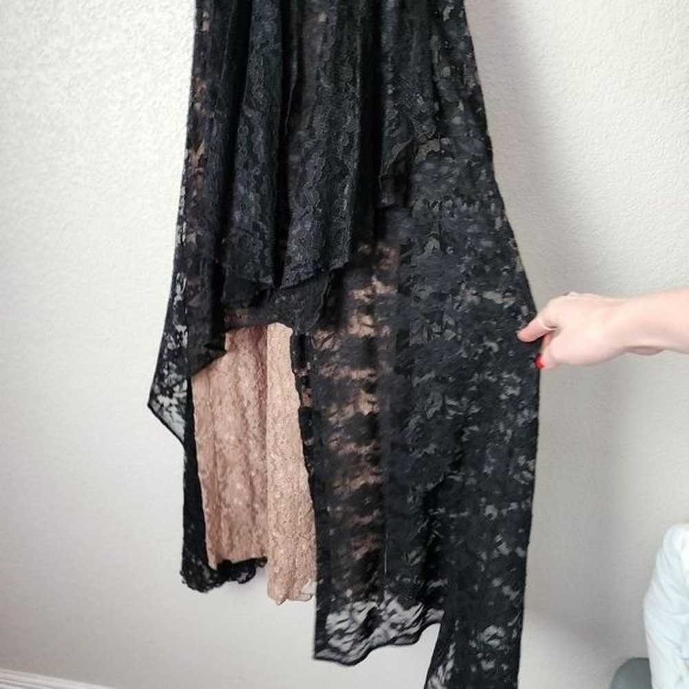 THE J. PETERMAN COMPANY Black / Tan Lace Dress Go… - image 9