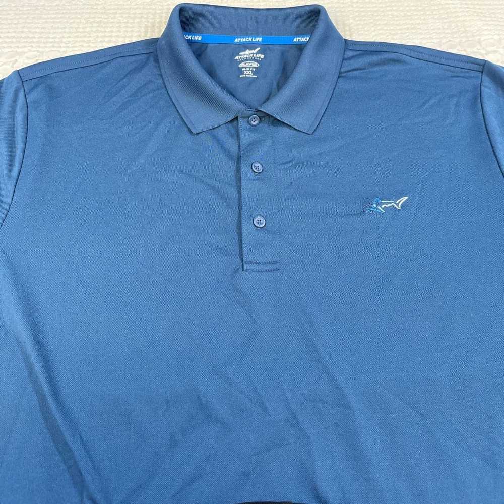 Greg Norman Greg Norman Men's Blue Golf Shirt/Pol… - image 4