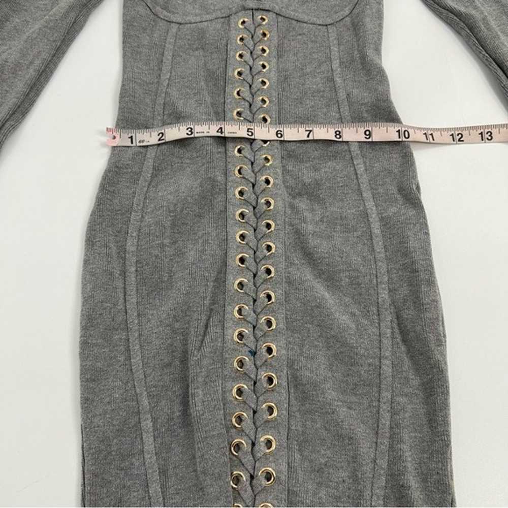 Hera Collection Grey Ribbed Body-con High Neck Y2… - image 6