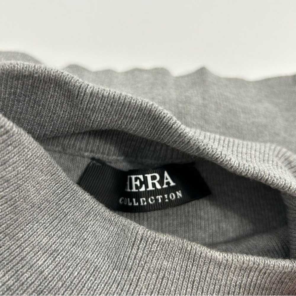 Hera Collection Grey Ribbed Body-con High Neck Y2… - image 8