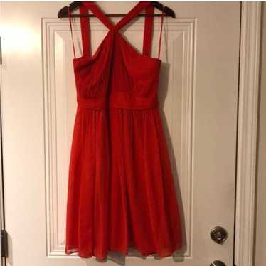 GORGEOUS silk chiffon Poppy Red Sinclair J Crew Ha