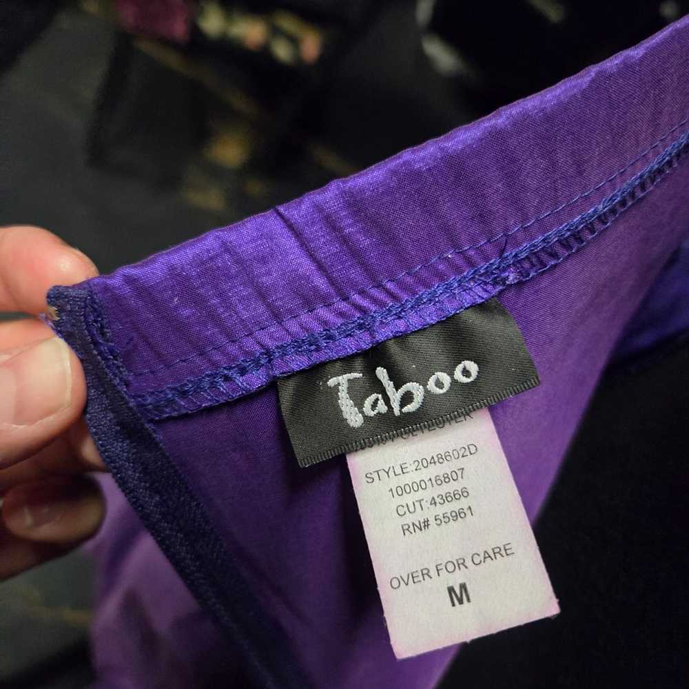 Taboo Strapless Purple Dress, Size Medium - image 8