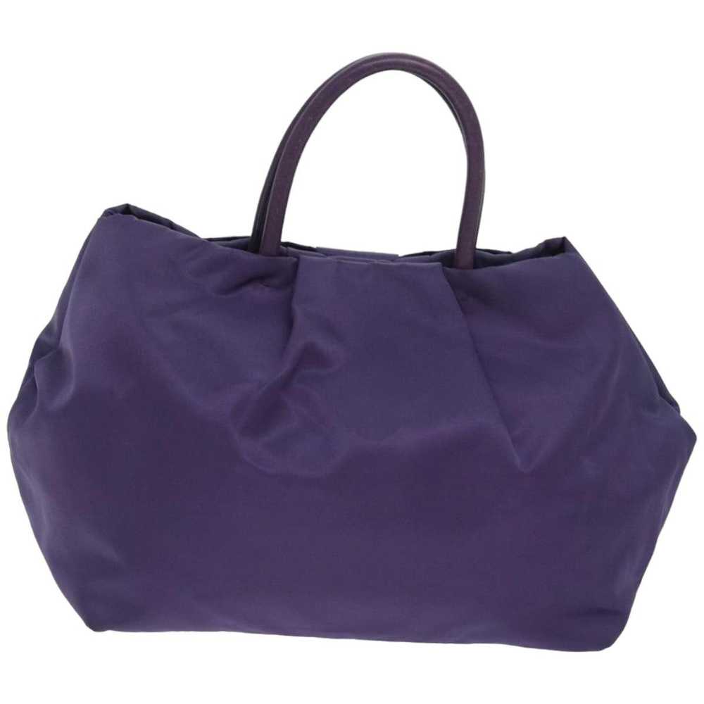 Prada PRADA Hand Bag Nylon Purple Auth 83954 - image 2